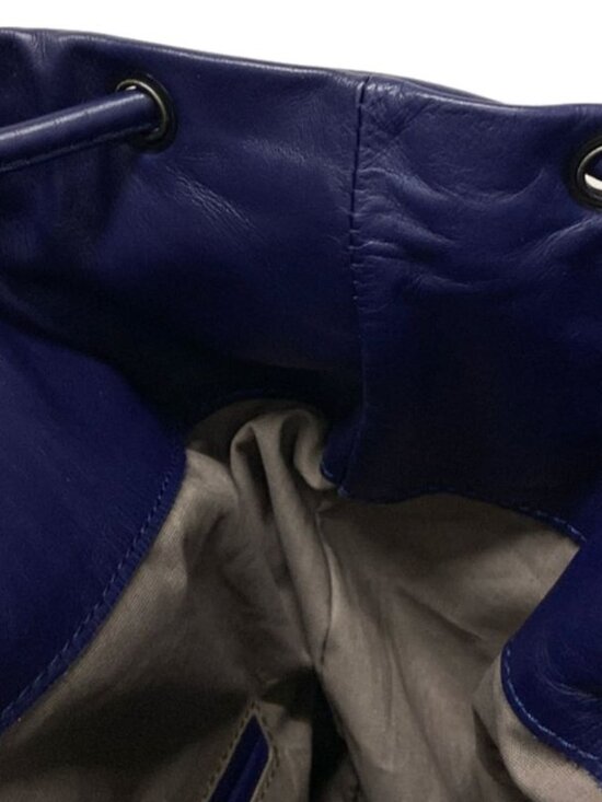 Bottega Veneta Backpack Intrecciato Navy Leather